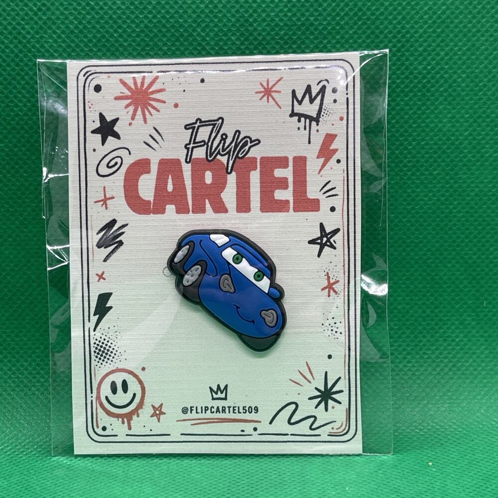 Disney Pixar Cars Sally Carrera PVC Rubber Hat Pin Backpack Collectible